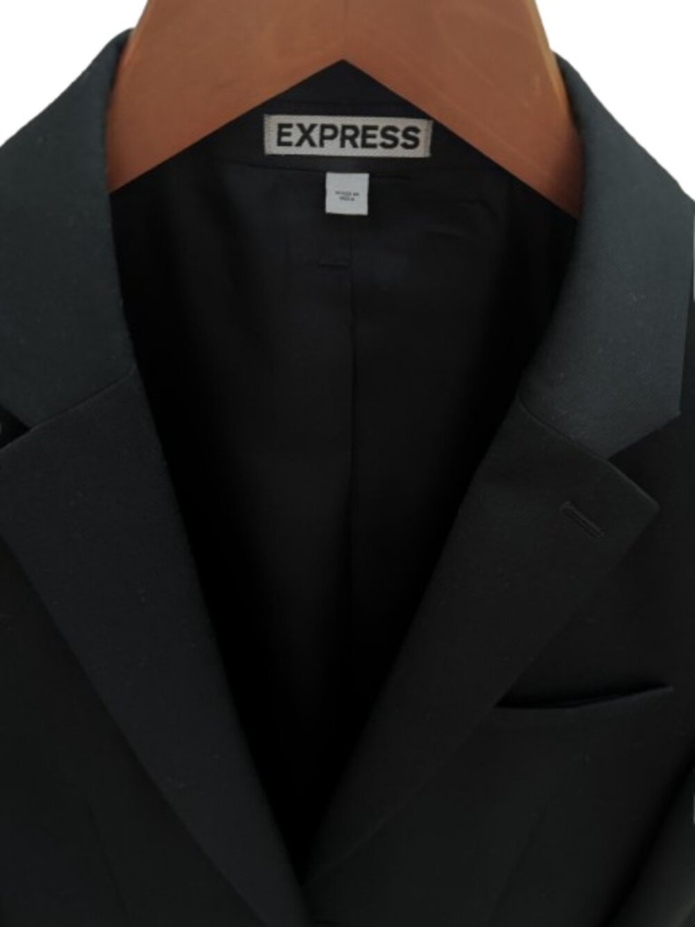 Express Photographer Slim Fit Suit Jacket Blazer Black Men 38 Long - Picture 6 of 8